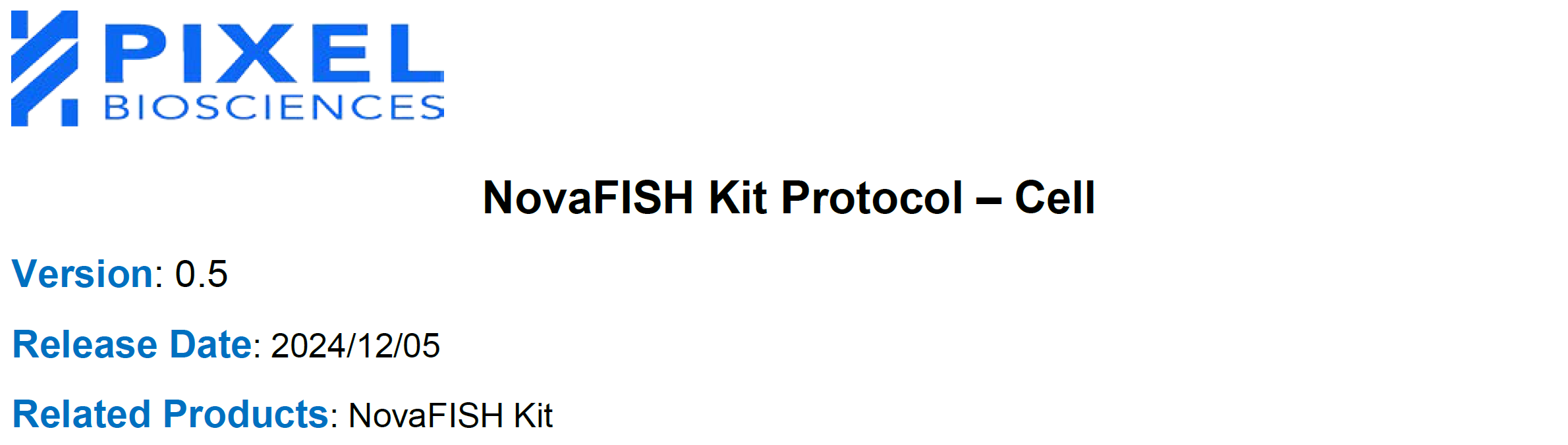 NovaFISH Kit Protocol – Cell