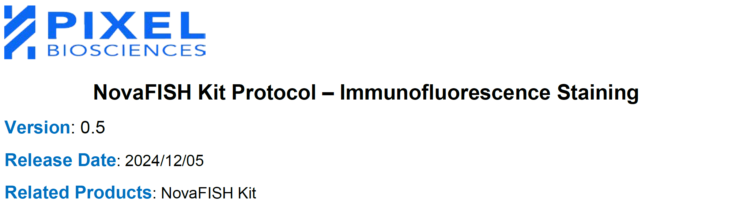 NovaFISH Kit Protocol – Immunofluorescence Staining