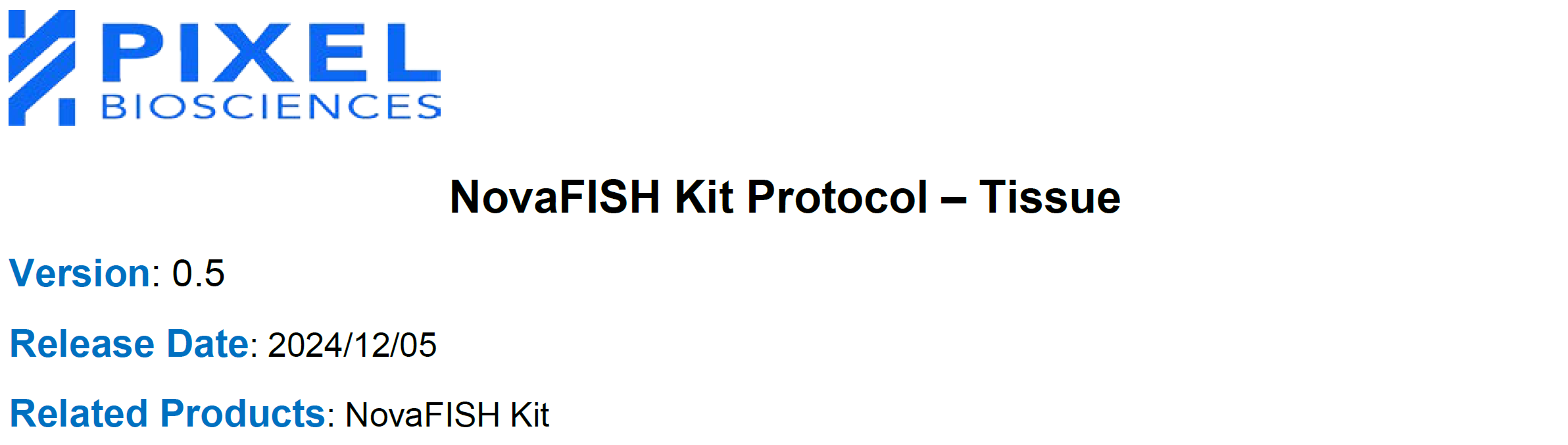 NovaFISH Kit Protocol – Tissue